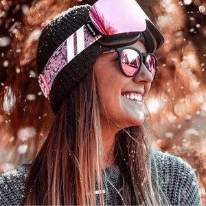 Pink Blenders Ski Goggles